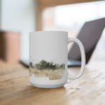 Pferd Aquarell Tasse - Ruhiges Pferd auf der Weide im Aquarell Stil