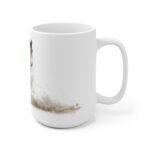 Pferd Aquarell Tasse - Ruhiges stehendes Pferd in Aquarellkunst