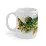Hecht Aquarell Tasse – Kunst für Angler und Kaffeeliebhaber