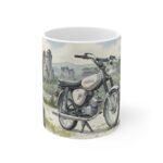 Simson S51 Tasse – DDR Kult-Moped als Aquarellmotiv in Sächsischer Schweiz
