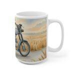 Simson S51 Tasse – DDR Kult-Moped als Aquarellmotiv auf ruhiger Landstraße