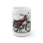 Simson S51 Tasse – DDR Kult-Moped als Aquarellmotiv in urbaner Stadtszene