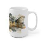 Karpfen Aquarell Tasse – Kunst für entspannte Momente || Stilvolle Karpfen Tasse im Aquarelldesign – Perfektes Geschenk für Naturfreunde