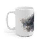 Weißes Pferd Portrait Aquarell Tasse - Elegantes Pferdegesicht