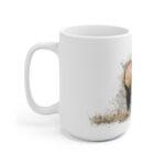 Pferd Aquarell Tasse - Ruhiges stehendes Pferd in Aquarellkunst