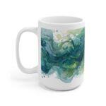 Zander Aquarell Tasse – Elegantes Design für Fischliebhaber || Kunstvolle Zander Tasse – Hochwertige Keramiktasse für entspannte Momente
