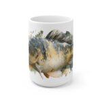 Karpfen Aquarell Tasse – Kunst für entspannte Momente || Stilvolle Karpfen Tasse im Aquarelldesign – Perfektes Geschenk für Naturfreunde - 15oz