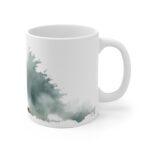 Pferd Aquarell Tasse - Ruhiges Pferd im Wald in Aquarelloptik