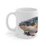 Wels Aquarell Tasse – Kunstvolles Geschenk für Angler || Mystische Wels Tasse – Ideal für Naturfreunde und Aquarell-Liebhaber