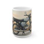 Simson S51 Tasse – DDR Kult-Moped als Aquarellmotiv auf ruhiger Landstraße