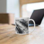 Weißes Pferd Portrait Aquarell Tasse - Elegantes Pferdeportrait