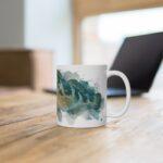 Dorsch Aquarell Tasse – Maritime Eleganz für jeden Tag || Sanfte Aquarell Tasse mit Dorsch-Motiv – Ideal für Teeliebhaber