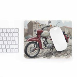 Simson Star Mauspad – DDR Kult-Moped als Aquarellmotiv