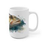 Dorsch Aquarell Tasse: Maritimer Genuss für Anglerfreunde || Elegante Dorsch Tasse: Hochwertige Keramikkunst für Meeresliebhaber