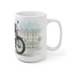 Simson S51 Tasse – DDR Kult-Moped als Aquarellmotiv in urbaner Stadtszene