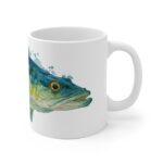 Zander Aquarell Tasse – Elegantes Design für Fischliebhaber || Kunstvolle Zander Tasse – Hochwertige Keramiktasse für entspannte Momente