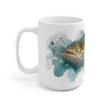Dorsch Aquarell Tasse – Maritime Eleganz für jeden Tag || Sanfte Aquarell Tasse mit Dorsch-Motiv – Ideal für Teeliebhaber