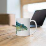 Zander Aquarell Tasse – Elegantes Design für Fischliebhaber || Kunstvolle Zander Tasse – Hochwertige Keramiktasse für entspannte Momente