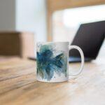 Hecht Aquarell Tasse – Elegantes Design für Fischliebhaber || Moderne Aquarell Tasse mit Hecht-Motiv – Stilvoller Genuss für jeden Tag
