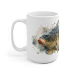 Karpfen Aquarell Tasse – Kunst für entspannte Momente || Stilvolle Karpfen Tasse im Aquarelldesign – Perfektes Geschenk für Naturfreunde