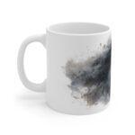 Weißes Pferd Portrait Aquarell Tasse - Elegantes Pferdegesicht