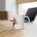 Huhn Aquarell Tasse - Ausdrucksstarkes Huhn Portrait in moderner Aquarellkunst