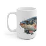 Wels Aquarell Tasse – Kunstvolles Geschenk für Angler || Mystische Wels Tasse – Ideal für Naturfreunde und Aquarell-Liebhaber