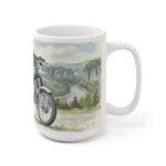 Simson S51 Tasse – DDR Kult-Moped als Aquarellmotiv in Sächsischer Schweiz