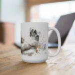 Huhn Aquarell Tasse - Elegantes Bauernhof Huhn in moderner Aquarellkunst