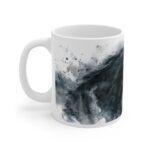 Schwarzes Pferd Portrait Aquarell Tasse - Edles Pferdegesicht
