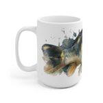 Karpfen Aquarell Tasse – Stilvolles Design für Fischliebhaber || Moderne Karpfen Tasse – Künstlerische Aquarellillustration für jeden Tag