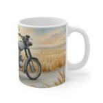 Simson S51 Tasse – DDR Kult-Moped als Aquarellmotiv auf ruhiger Landstraße