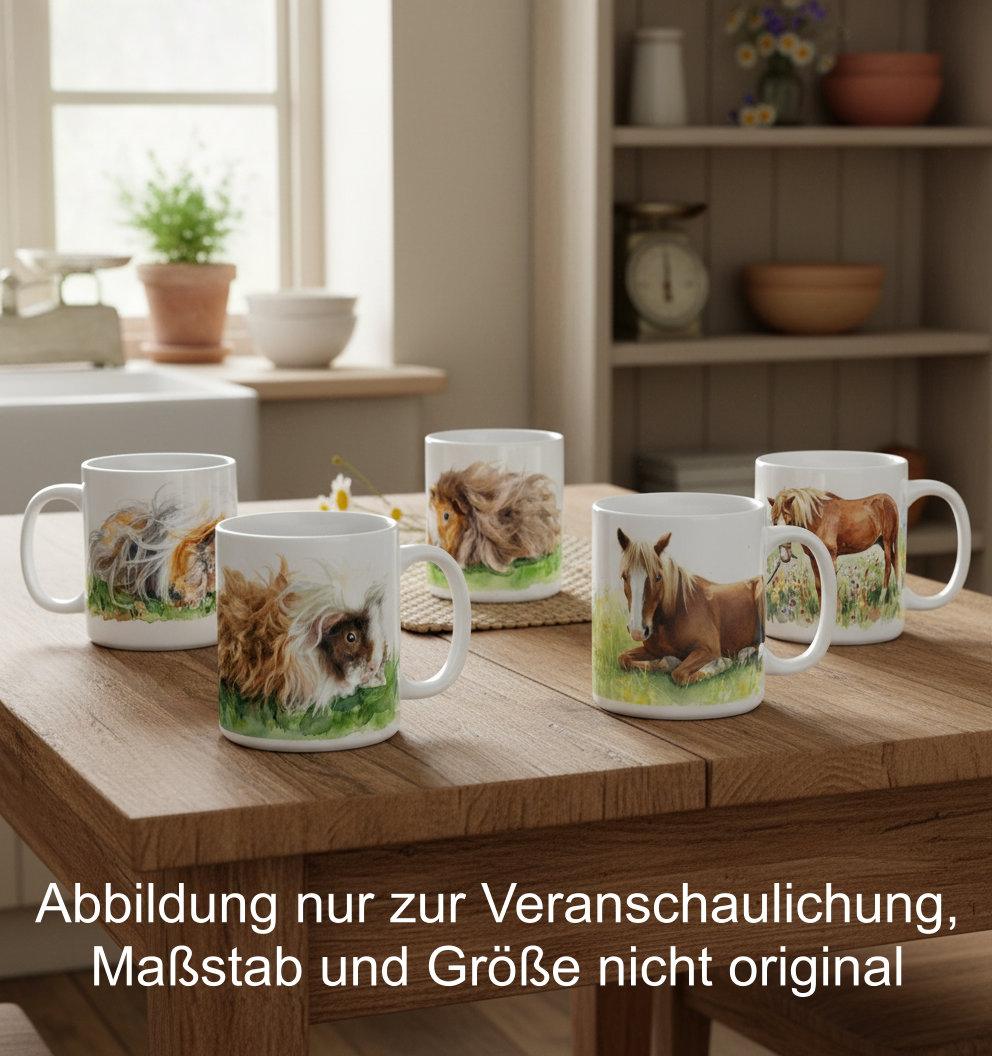 Tassenset Meerschweinschen und Pony 5 Tassen + 1 Gratis - Shotspace Tassenset Meerschweinschen und Pony 5 Tassen + 1 Gratis