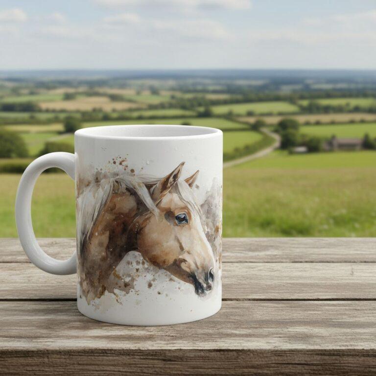Pferde Tassen Aquarell Kollektion – Geschenkidee für Pferdeliebhaber