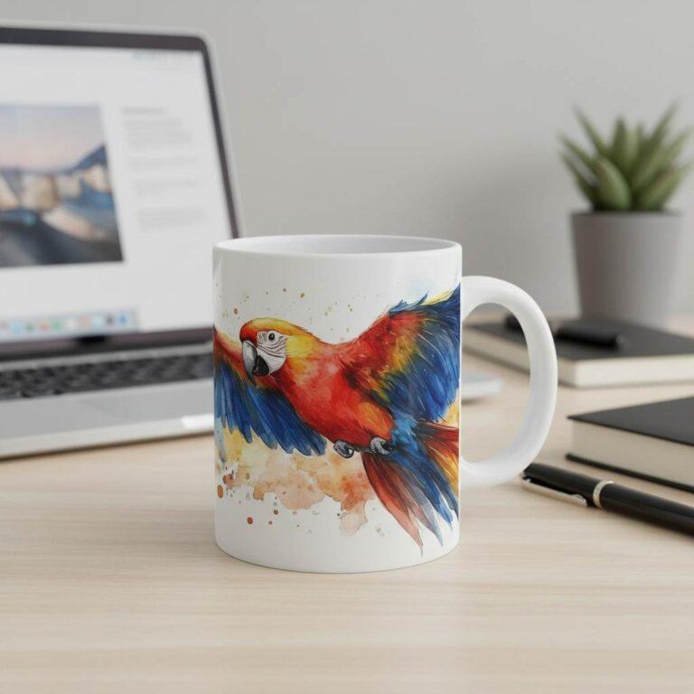 Vogel Tassen Aquarell Kollektion – Geschenkidee für Vogelliebhaber