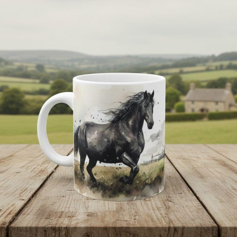 Pferde Tassen Aquarell Kollektion – Geschenkidee für Pferdeliebhaber