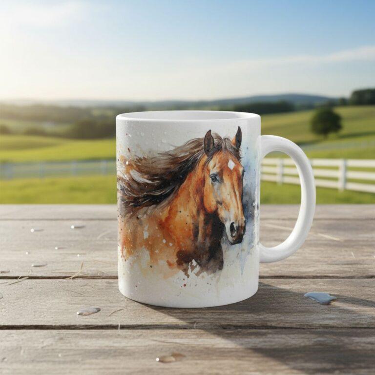 Pferde Tassen Aquarell Kollektion – Geschenkidee für Pferdeliebhaber