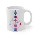 Human Design Tasse – Watercolor Bodygraph inspiriertes Design