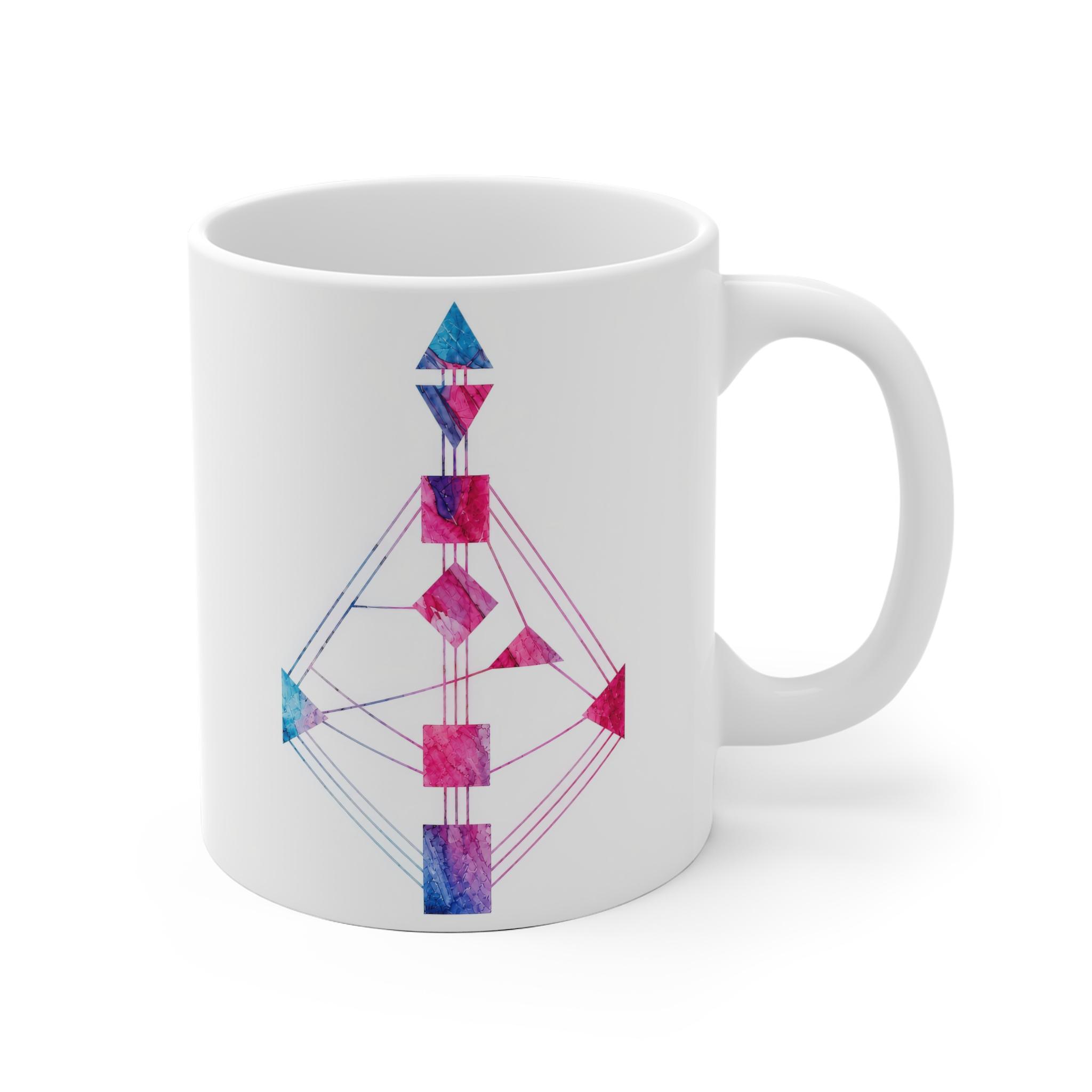 14663618360259669438_2048.jpeg Human Design Tasse – Watercolor Bodygraph inspiriertes Design – Bild 1